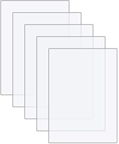 DARENYI 5 Stück Klare Acrylglas Platte 15x10cm Plexiglas Platten Acrylplatte Plexiglas Transparente Kunststoffplatte für Ersetzen von Glasrahmen, Malerei, DIY Display Projekt