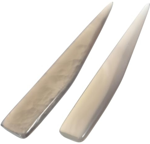 VILLCASE 2 Stück Achatpolierer Schmuck Polierwerkzeug Naturalstein FüR Gold Silber Und Kupfer Polieren Handpolierwerkzeug FüR Schmuckpflege Und MetallgläTtung