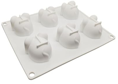 Silikonform mit 6 Mulden, Mausform, DIY-Mousse-Kuchenform, Backwerkzeug für Schokolade, Fondant, Dessert, 6 Mulden, Maus-Silikonform, Mousse, Dessert-Form