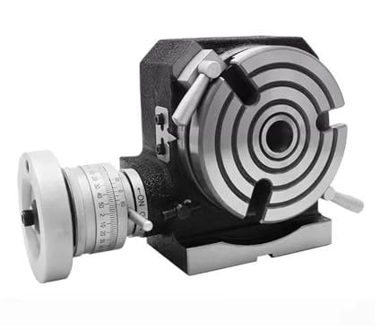 AMEHRU Milling Machine Rotary Table Divider Indexing Vertical Dual-use Working Table Tilting 360° for Milling(150MM)