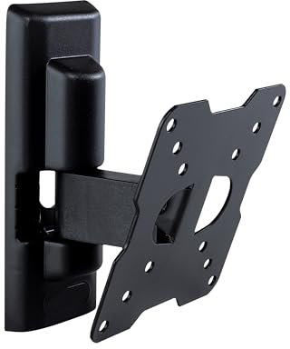 Meliconi - Supporto da parete TV inclinabile e orientabile FTR 100 Flat per TV da 14 a 32 - VESA 50/75/100 - Ultra-sottile