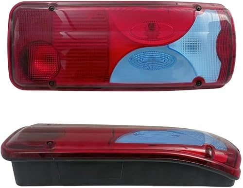 Rechts Rücklicht Heckleuchten Rückleuchten Blau Rot LKW PKW für Mercedes Sprinter Pritsche,MAN TGA TGS TGL TGL,VW Crafter,Scania,Volvo E4 mit Steckdose