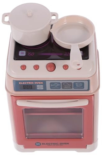 OATIPHO Pequeño Electrodoméstico de Juguete para Horno Mini Horno de Juguete Eléctrico de Simulación para Cocina para rol y Aprendizaje