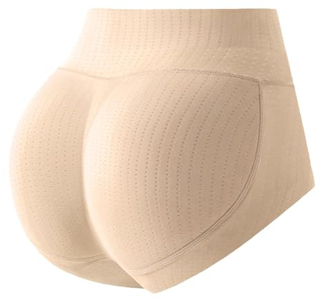 Seamless Butt Lifter Padded Panties Hip Enhancer Pads Breathable Underwear Shapewear Control Padded Panties Underwear for Women Bum Enhancing Pants High Waist Tummy Control Pants Comfort