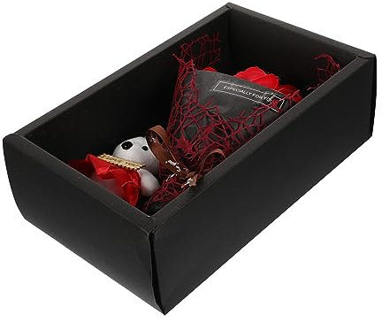 RORPOIR 1 Juego Ramo de Flores de Jabón Artificial con Aromáticas Caja San Valentín y Decoración de Fiestas