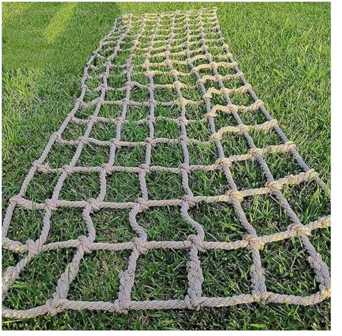 Amacthysh Heavy Duty Climbing Net for Kids,Climbing Frame Net Cargo Outdoor,for Playground Equipment, Rope Ladder,Treehouse, Railing,Balcony,7.5 * 8m