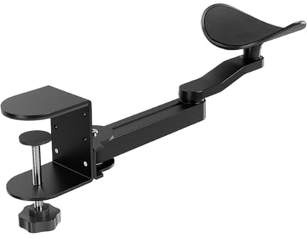 Jubilofex Accoudoir de Bureau, Élargisseur De Support De Coude Pour Bureau, Hauteur Réglable pour Chaise de Travail et Fauteuil