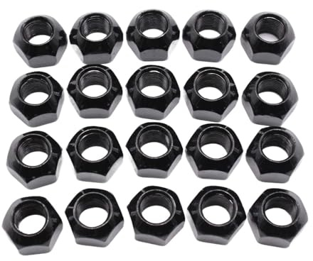 Milageto Dadi ruota Rrd500010 da 20 pezzi con filettatura da 16 mm, accessori per ruote antiruggine, ricambio per Discovery Auto