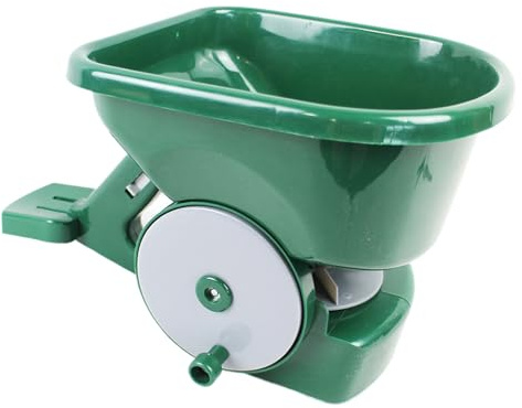 Djowyh Spandiconcime per Prato, siringa Manuale da Giardino, 3 Litri, spargitore da Giardino a Mano, per Cortile e Giardino, Come Strumento da Giardino, per Sale Calce, Giardino, Semina e