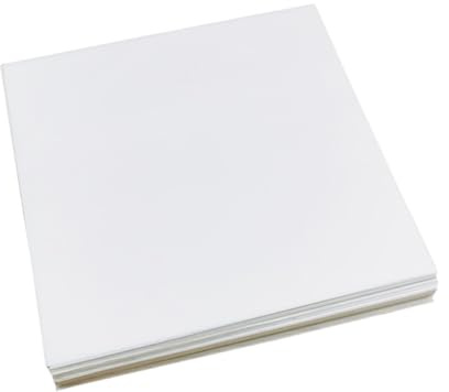 Toyvian Papier Sulfurisé Absorbant Huile 22 X 22 Cm 22 G 500 Feuilles pour Cuisson Pizza Friture Pâtisserie la Cuisine Maison, Tapis Alimentaire Résistant la Graisse pour Snacks