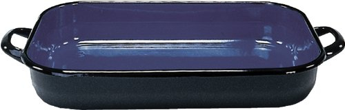 Krüger 14132 Emaillierte, Stahl, Vierkantpfanne, leicht, 32 cm