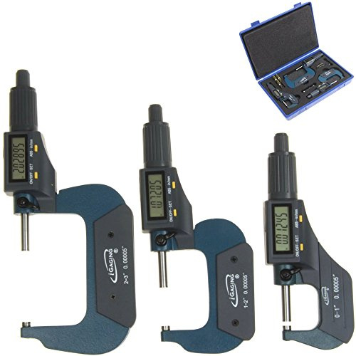 iGaging Digital Micrometer w Data Output 0-3/0.00005/0.001mm