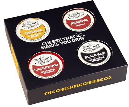 Traditional Cheeseboard Selection Gift Box | 4 x 200g Waxed Cheese Truckles from The Cheshire Cheese Company