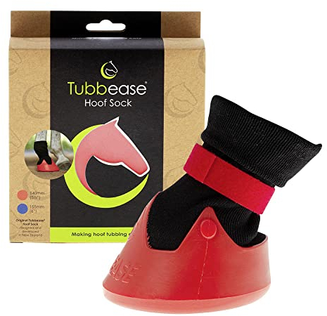Kerbl Tubbease, Behandlungsschuh Pferdehufe, Hufverletzung Strahlfäule, Rot, M