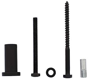 Intersteel Satz von 5 Entfernungsteile 50 mm für Schiene Schiebetürsysteme Schwarz