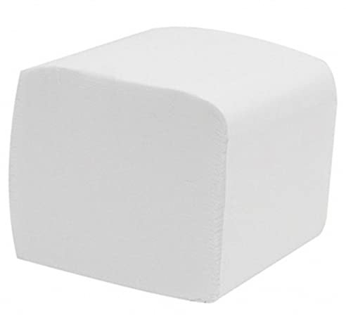 Evadis - Papel higiénico plano, doble grosor, 250 hojas (paquete de 24 paquetes)