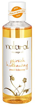 Natural, Massageöl 'Pfirsich Hideaway', natürliche Inhaltsstoffe für sinnliche Massagen, Pfirsich-Duft, 100 ml