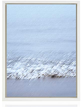 Stallmann Design Schattenfugenrahmen für Leinwände auf Keilrahmen | Farbe: Weiß | Größe: 59,4 x 84 cm (DIN A1) | Rahmen ohne Glas & Rückwand | mit Montagezubehör