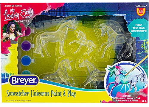 Breyer Horses Stablemates Suncatcher Unicorn Craft Set | 5 Piece Set | 1:32 Scale | Model #4238, Various