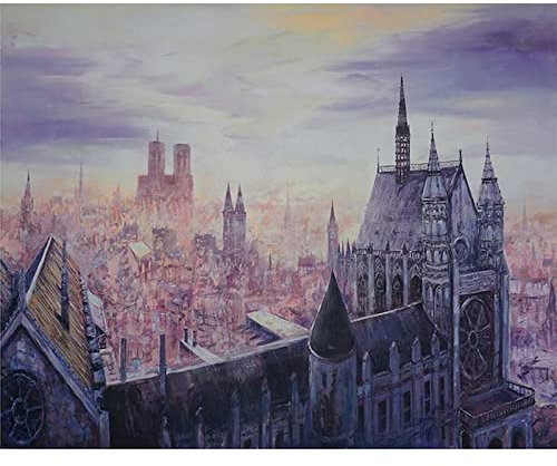 Zdklfm69 Malen nach Zahlen Ölgemälde nach Zahlen DIY New York City Ölgemälde Kits für Erwachsene Kinder Einzigartiges Geschenk Kill Time Home Decor 40x50cm