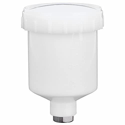 Gobelet de pistolet à peinture, gobelet de pistolet pulvérisateur, remplacement de gobelet en plastique de 125 ml pour pistolets pulvérisateurs avec pièces de peinture à filetage femelle de 15 mm