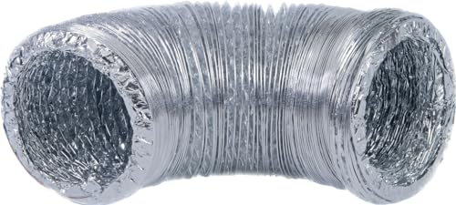 FRS Aluminium Flexible Ducting Hose 125mm / 5 - 10 Metre Length Ventilation Extraction Hydrophonic
