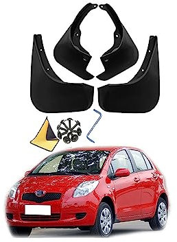 SaVgu Parafango, for Yaris 2006-2011 Paraspruzzi Anteriori e Posteriori Personalizzati modellati Paraspruzzi Paraspruzzi Kit 4 Pezzi Accessori Auto