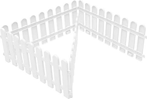 VINTORKY 4stücke Dekorativer Gartenzaun Für Draußen Gartenbegrenzung Terrassenzaun Garteneinfassung Kleiner Gartenzaun Kunststoffzaun Garteneinfassung Langlebiger Zaun