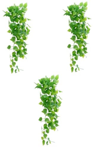 TOPBATHY 3pcs Artificial Rattan Decor Wedding Rattan Fake Plants Rustic Wall Decor Wedding Simulation Home Adorn