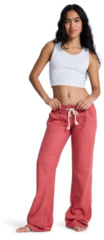 Roxy - Oceanside Pant Non-Denim Pants pour Femme - Agave Green - XXL