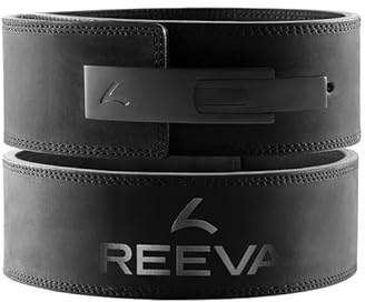Reeva - Gewichthebergürtel – Büffelleder mit Edelstahlschnalle – Lifting belt – 10 mm - XS