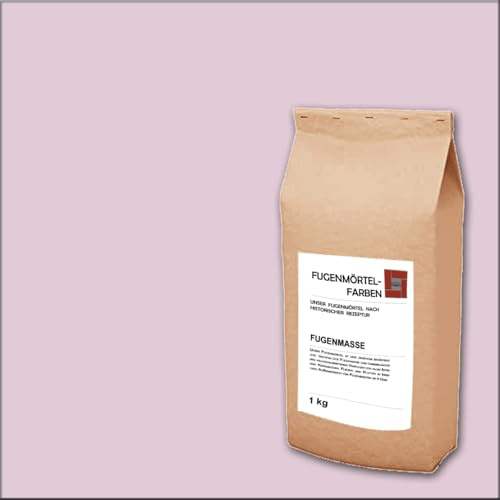 MOSAIK Fugenmasse | Rose | 1kg | Öko Trass-Fugenmörtel Historisch | Historische Öko-Rezeptur ohne Weichmacher. Für 1-4mm schmale Fugen an Wand & Boden im Innen- & Außenbereich. Frostfest