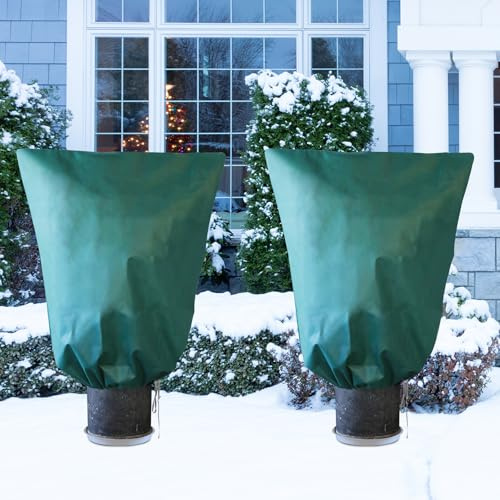 Garden Tailor Voile d'hivernage Plante Housses Protection: 2 Pack 70g/m² 120cmx180 cm avec Fermeture éclair pour Plantes Palmiers en Pot d'olivier Résistant aux Déchirures UV Stable Réutilisable Vert