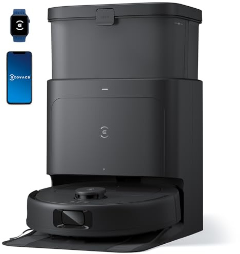 ECOVACS DEEBOT N30 Pro Omni Robot Aspirador y fregona, succión de 10000Pa, trapeador de Borde Adaptable TruEdge, tecnología ZeroTangle 2.0, Lavado de fregona con Agua Caliente de 140 °F, Secado al