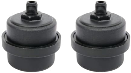 2 Stück Luftkompressor-Schalldämpfer-Filter Kunststoffgehäuse Kanister Kolben Schalldämpfer für Gebläse, Luftkompressoren, Kessel (3/8 Zoll PT 16 mm)