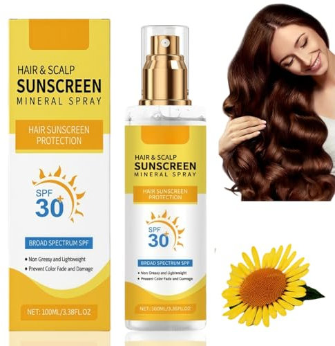 100ML Hair & Scalp Sunscreen,Hair & Scalp Sun Protection Spray SPF30,H/air Sun Protection Spray,UV Hairs P/rotection After S/un Mist,Sun Cream SPF 30,Sc/alp Moisturiser,Su/n Prot/ection for Ha/ir