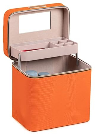 Nagellack arrangör skönhet makeupbox professionella kosmetiska fodral smink nagel flerskikts verktygslåda förvaring organisatör resväska väska, Stil a, En storlek