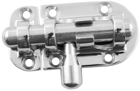 LQ Industrial 30x60mm Argento 316 In Acciaio Inox Marine Porta Finestra Serratura Scorrevole Bullone Fibbia Cancello/Piccolo Armadio Hardware Latch per Recinzione e Blocco Scatola