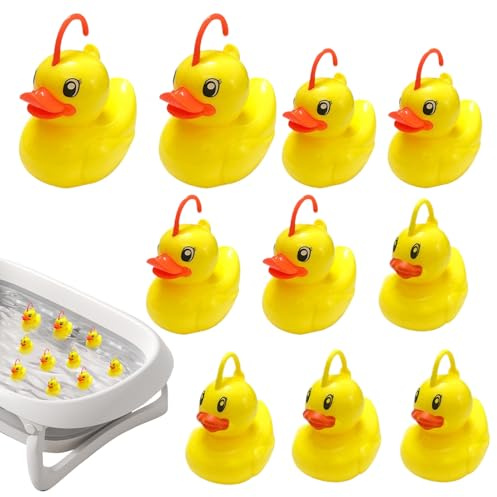 Enten Angeln, 10 Stück Angelspiel Badewanne, Babybadewanne Wasserspielzeug, Wasserspielzeug Fangen Interaktiver Enten, Für Badewanne, Strands, Outdoor, See Und Pool