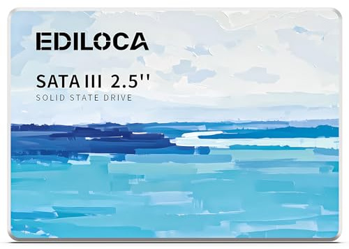 Ediloca 240GB SSD Internal Solid State Drive, 2.5 SATA III 6Gb/s, Up to 560MB/s Read Speed, 3D NAND Flash, Shock Drop-Proof for PC/Laptop/Desktop/NAS, Compatible with Windows/Mac/Linux (ES580E)