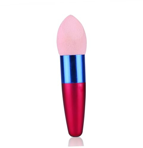 POPETPOP Spugna Rossa 3 Pezzi, Riutilizzabile, per Fondotinta e Cipria, Spugna di Bellezza per Make Up Quotidiano e Professionale