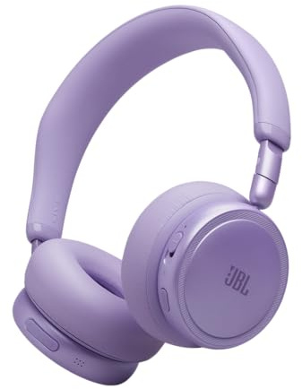 JBL Live 680NC Wireless On‑Ear Noise Cancelling Headphones, Purple | Bluetooth 6.0, Multipoint Connection, Up to 80 Hours Playtime, Customisable with the JBL Headphones App, Spatial Sound