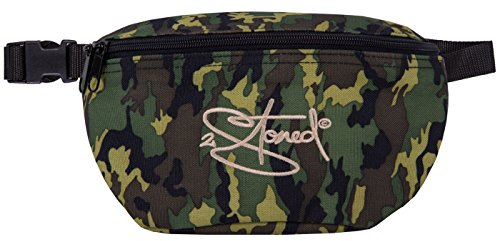 2stoned Hipbag Bauchtasche mit Stick Classic Logo in Camouflage für Herren und Jungen