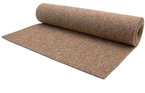 Primaflor Nadelfilz Bodenbelag Merlin | Beige | 200x100 cm | Nutzungsklasse 33, 17 dB Trittschallminderung, stuhlrollen- und treppengeeignet, GUT-zertifiziert, für Fußbodenheizung