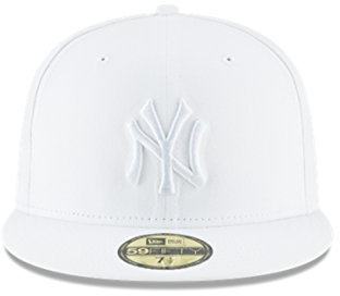 New Era Cappellino da Uomo New York Yankees MLB Authentic Collection 59Fifty, Adulto, Scarlatto, Bianco, 7.5