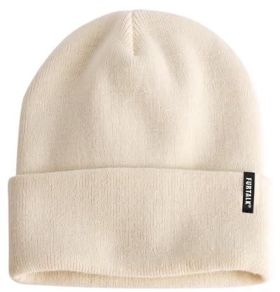 FURTALK Damen Cuffed Beanie Herren Mütze Unisex weiche warme Strickmütze