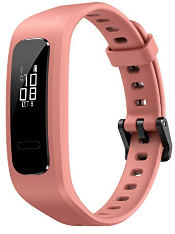 Huawei Band 4e Active wasserdichter Bluetooth Fitness- Aktivitätstracker mit Basketball Leistung Tracker, PMOLED Schwarz-Weiß-Display mit Touchscreen, Mineral Red
