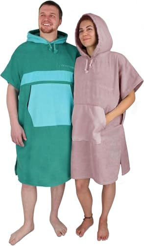 normani Unisex Badeponcho für Erwachsene | Handtuch-Poncho | Umzieh-Hilfe - Strand-Bademantel für Damen undund Herren aus 100% Baumwolle