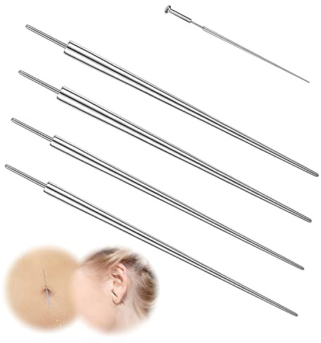 ZS 18/16/14G G23 Titan Einsatzstift Pin Taper für Nase Ohr Bauchnabel Lippe Gewindeloses Piercing Schmuck Set, 4Pcs Pushin Körperschmuck (16G/14G)