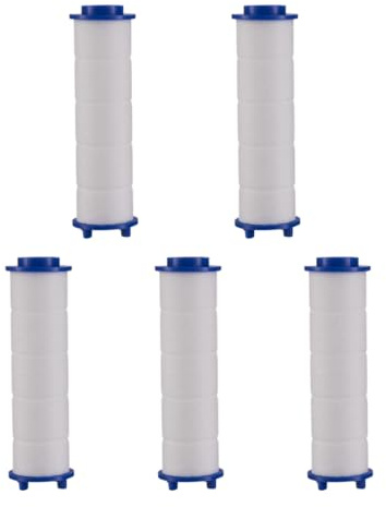 Lot de 5 filtres pour douchette - SAVEWATER POWER - VENTEO - Filtre remplaçable - Pour pommeau de douche - Système de filtration des particules - Economise et filtre l'eau